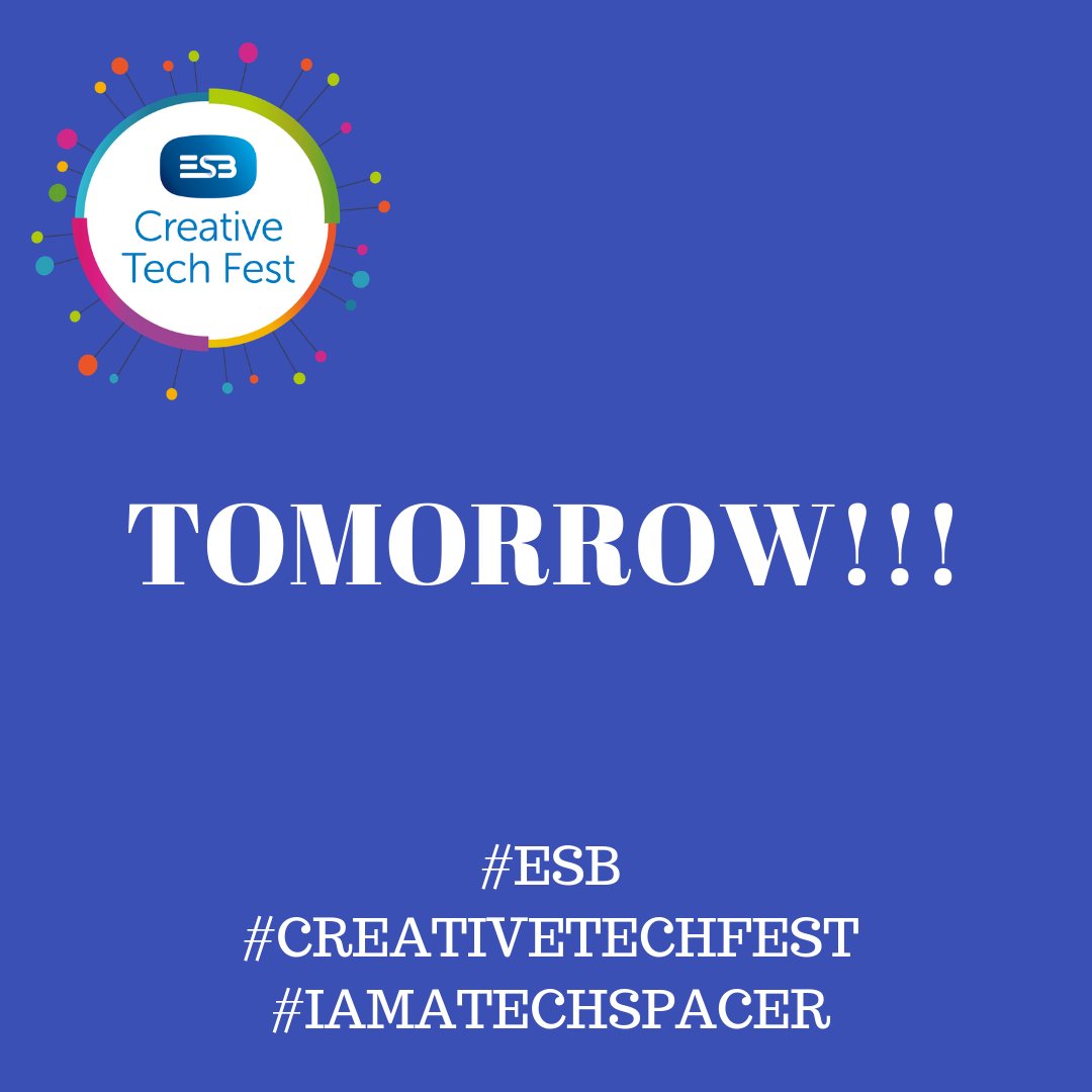 TechSpaceTweets's tweet photo. Tomorrow's the day!
#IamaTechSpacer
#InspirationBoxes
#ESBCreativeTechFest #Gaeilge2018
#GoogleFoundry
#YouthProjects
#YoungPeople
#STEMinYouthWork
#ComputerScience
#CreativeMedia
#DigitalMedia @nycinews @scienceirel @InverCommunity @ESBGroup
@SmartFuturesIE @Adobe @Google https://t.co/dpw4fVoq9s