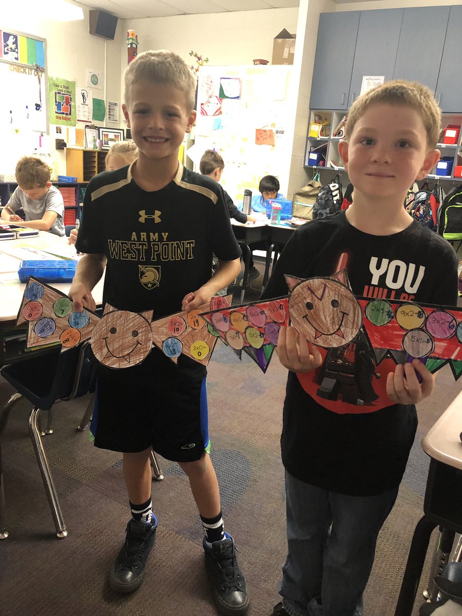 Miss_Heigel's tweet photo. Some bat multiplication! Thanks @msshreves for the idea! 🦇 https://t.co/67lYQC4SeI
