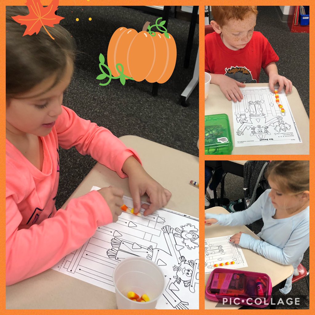 Mrs_CroweSES's tweet photo. Measuring with nonstandard units of Candy Corn today.  #SES1st #WeAreMg https://t.co/zLS1RHLj0r