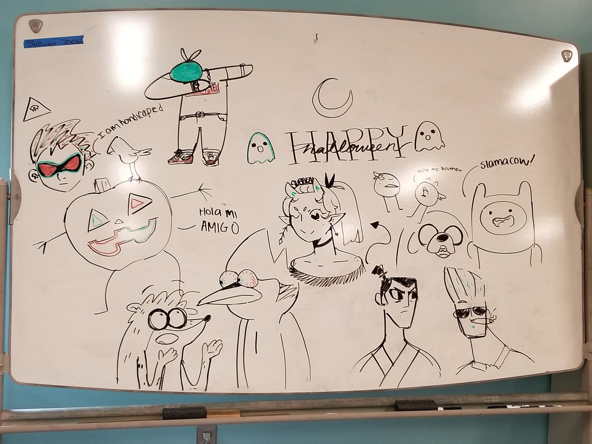 DrakeSullivan06's tweet photo. Just walked into class and found this. #drawing https://t.co/2yyjGeiAmQ