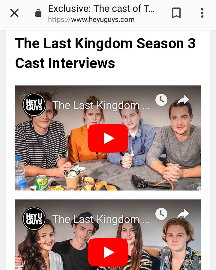 samfa8829's tweet photo. Check out the latest @TheLastKingdom interviews at @HeyUGuysInts @ColinHartUK @YouTube London #comiccon #excel @toby_regbo @camilla_brady @DreymonFan @elizabutter909 @DavidDawsonNet @emycox https://t.co/OzdjMnhDDz