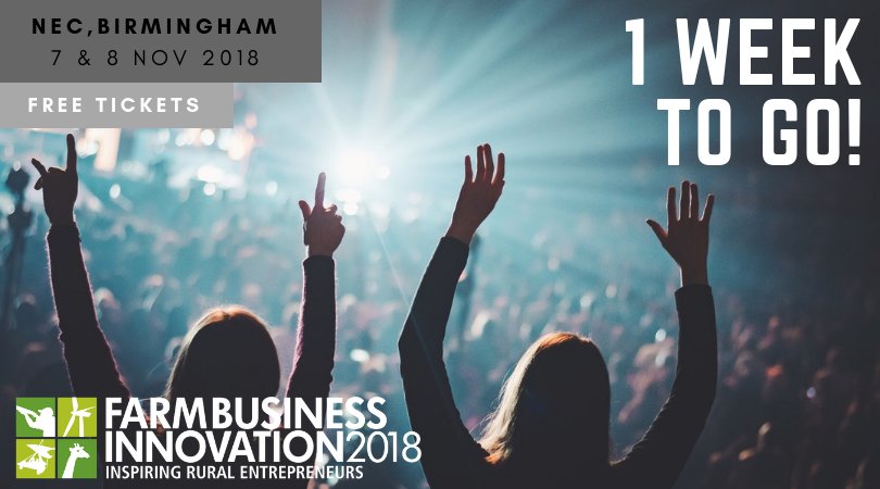 Farm_Innovation's tweet photo. ‼️ 1 week to go ‼️ Tickets are running Extremely low so make sure you register for your FREE tickets today! Simply follow this link 👉 https://t.co/TD0LBy2fZ8  | #FarmBiz https://t.co/PIpXdEfonc