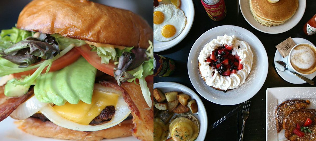 Can't decide? We stack up breakfast and dinner here!