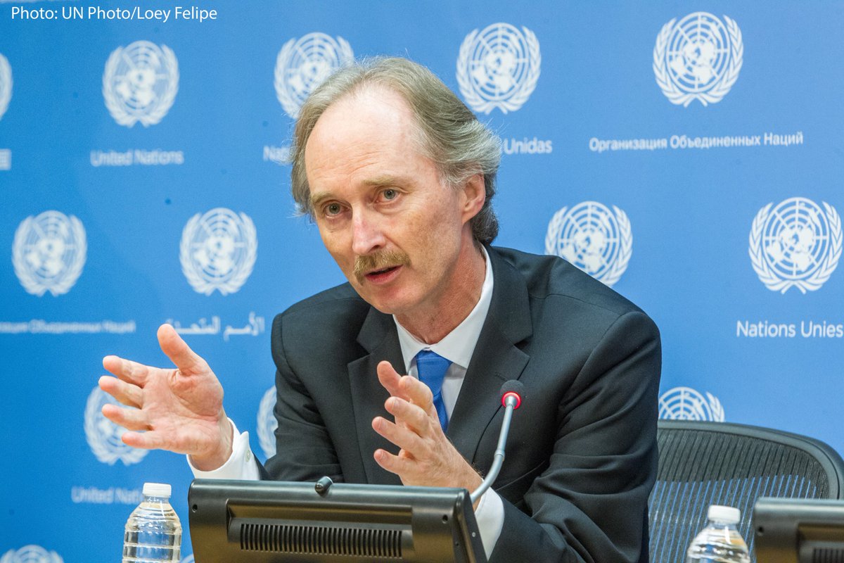 🇳🇴FM #EriksenSoreide: I am very pleased that the <a href="/UN/">United Nations</a> SecGen <a href="/antonioguterres/">António Guterres</a> has given one of #Norway’s foremost diplomats, Geir O Pedersen, the important task of leading the UN’s efforts in forging  an inclusive &amp; credible political solution in #Syria. bit.ly/2SzyOsj