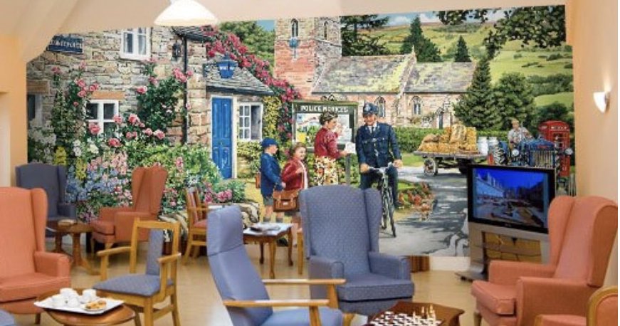 Dementia writer Wendy Mitchell warns care homes nostalgic murals are 'confusing and disturbing' bit.ly/2P029Ox <a href="/Annagoge/">Anna Park</a> <a href="/WendyPMitchell/">DrDr (😊)Wendy Mitchell</a> <a href="/dementiacentre/">Dementia Centre</a>