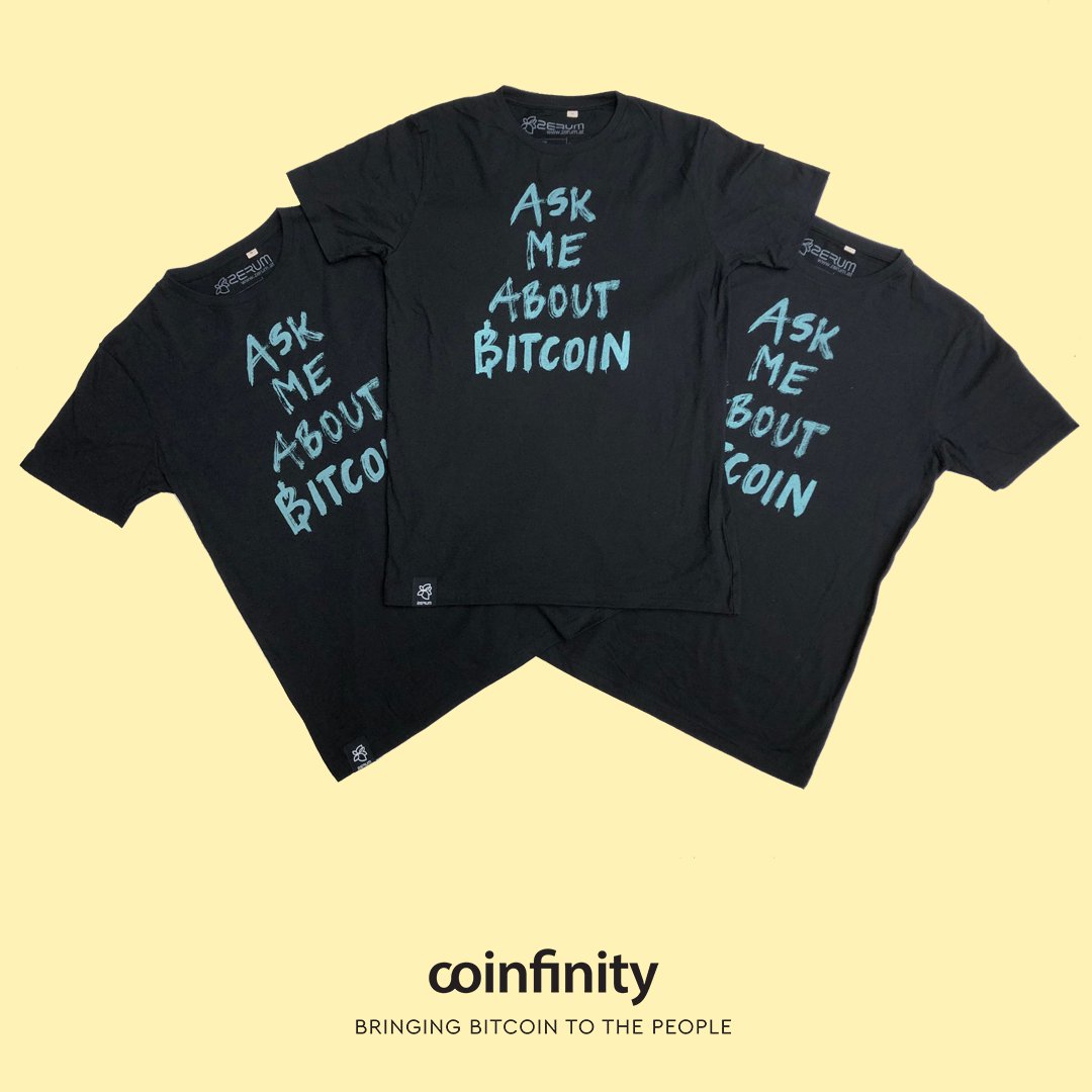 10 Jahre Whitepaper, da verlosen wir gleich 10 "Ask me about bitcoin"-Shirts. Ich hoffe, ihr habt dann aber auch Antworten parat! 👨‍🎓😅event.coinfinity.co