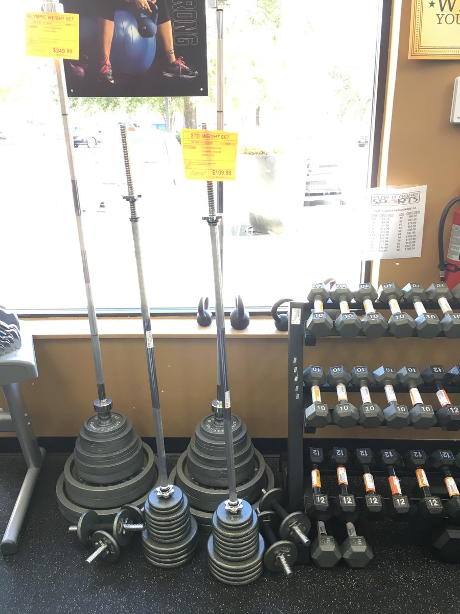 PIASRaleigh's tweet photo. Restocked with weights!! Hex dumbbells, neoprene dumbbells, and even weight sets!! Don’t forget to bring in your gentle used sport and fitness equipment you are no longer using.
#webuyused https://t.co/hW3KG5D8SA