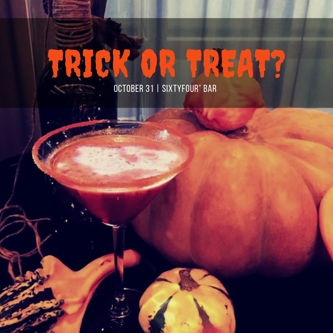 Knock knock on the door... A la recherche d'un lieu pour déguster quelques cocktails avant votre soirée pour El Día de los Muertos? Laissez-vous tenter par les nombreux cocktails signature du SixtyFour° Bar! Alors, trick or treat?...