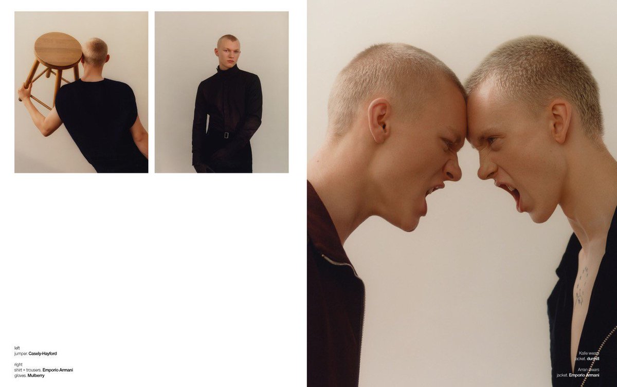 SelectModelMgmt's tweet photo. 💜ITS A TWIN STORY in @SchonMagazine with Arran & Kalle. Shot by @julien.tavel // Stylist: @claralarosa 💜 #SelectMen https://t.co/fyU3bAcjoD