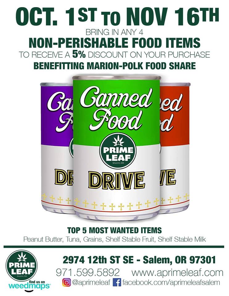 aprimeleaf's tweet photo. Our food drive continues! #marionpolkfoodshare #charity #munchies https://t.co/rX1u3a4lGx