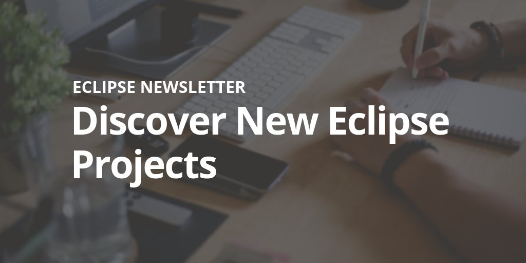 EclipseFdn's tweet image. Latest #EclipseNewsletter is available!
Topic ❯ Discover New Eclipse Projects!
Editor ❯ @stephaniejswart
Read it ❯ buff.ly/2DfjrBc