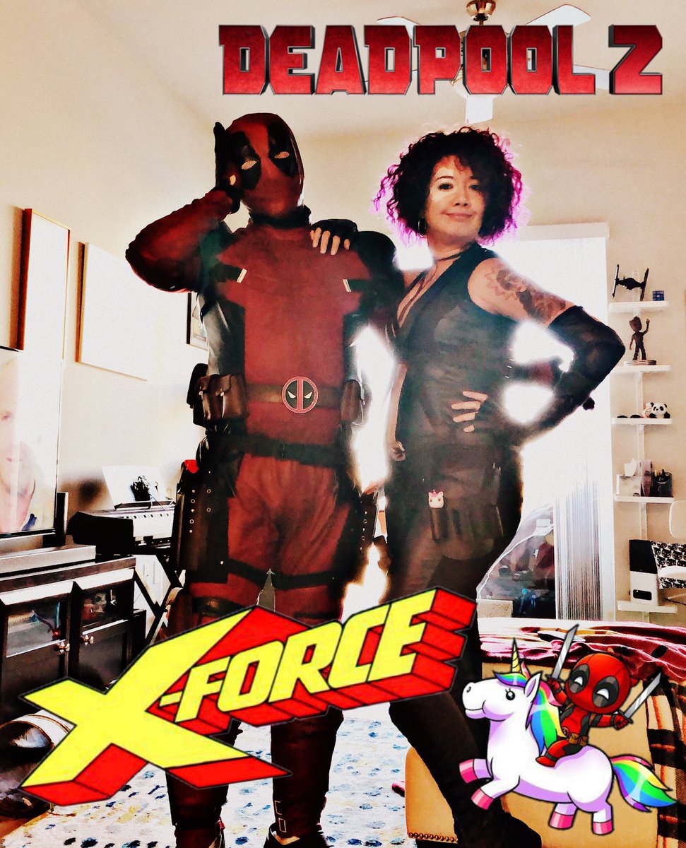 rohocats's tweet photo. #HappyHalloween #Deadpool #Domino #TeamXForce https://t.co/6AgjYI7U4v