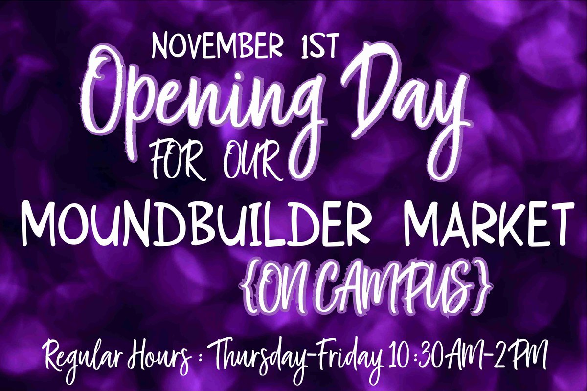BuilderMarket's tweet photo. Help us spread the news! Starting tomorrow we will be open on campus Thursdays and Fridays 10:30am-2pm. SC Apparel also available at Get Branded Custom Tees 919 Main St, Winfield! @getbrandedks #moundbuilders #moundbuildermarket https://t.co/viIT31R1hf