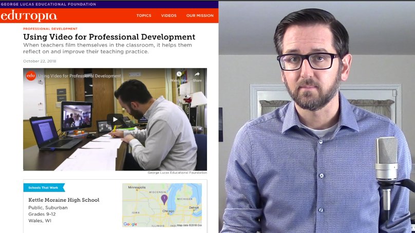 pocketlodge's tweet photo. Happy Halloween! You know that video-based reflective practice doesn't have to be scary, right? In fact, it can be quite the time-saver. Today's episode of #TheSingleIssue looks at @VideoAmy's story in @Edutopia --> https://t.co/aamnrp4QN6 https://t.co/jU9uJ7KUzE