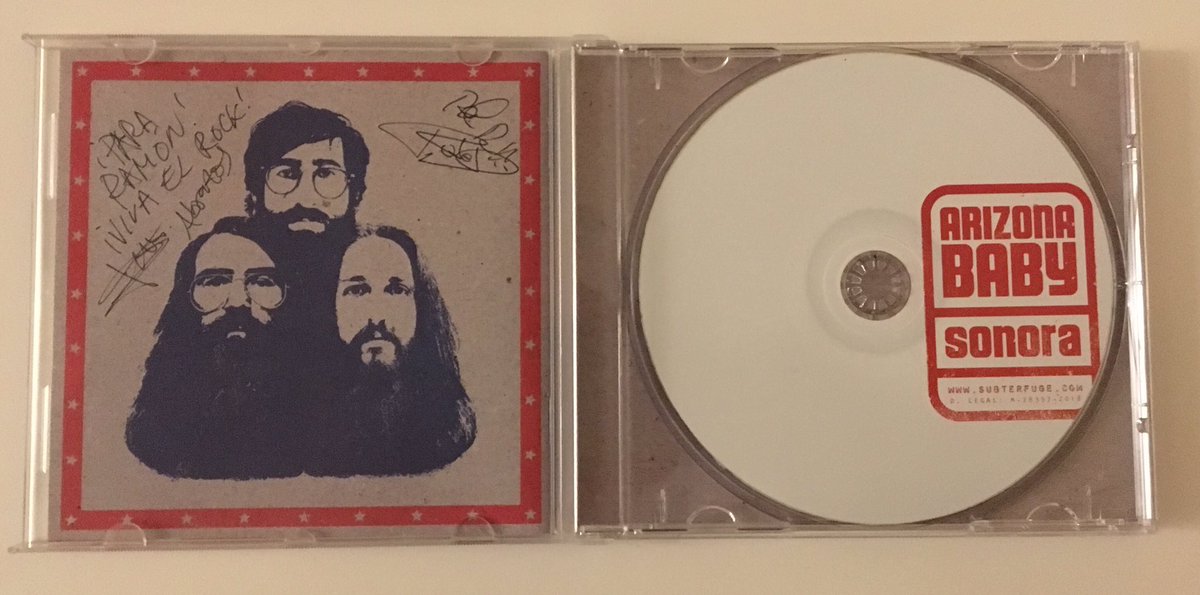 _RamonGonzalez_'s tweet photo. Ayer, coincidí en Carne Cruda con los chicos de @thearizonababy y me regalaron su último álbum, “Sonora”. Tras una primera escucha puedo decir que me ha parecido un discazo!!
@Subterfugerec https://t.co/FRSRTnbAkO