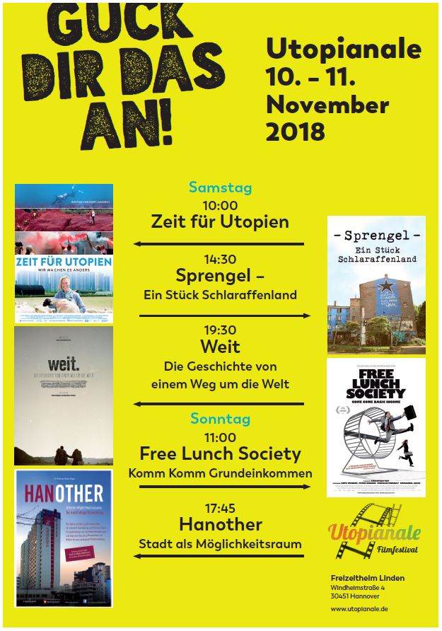 felixK_han's tweet image. Vorverkauf nur noch offline, aber zum Teilen geeignet? #gemeinsamLernen #zusammenMachen #utopianale #ut6 #Wohnen #Demokratie #Hannover #Dokumentarfilm #Festival