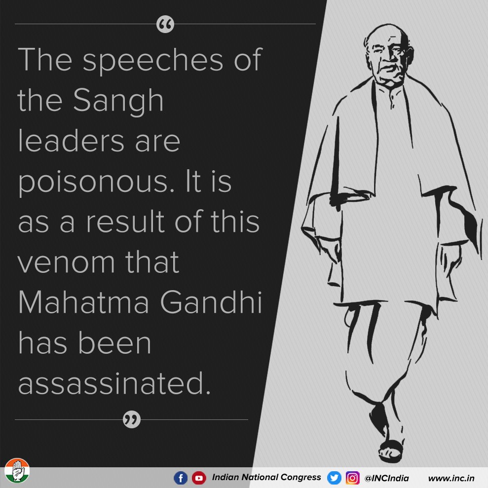 INCTharoorian's tweet photo. @IndiaToday @ShashiTharoor Never forgotten. #SardarPatel #BannedRSS https://t.co/lB5XD3L5gr