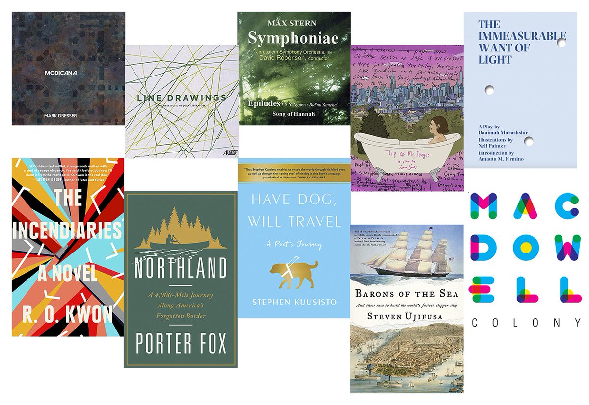 MacDowell1907's tweet image. We are grateful for each of these nine recent donations to MacDowell&apos;s #JamesBaldwinLibrary, each one created in part while the artist was in residence at the Colony. The works are from four separate disciplines and represent eight different genres. #MadeAtMacDowell