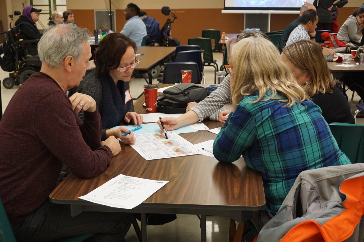 _CreateTO's tweet photo. Thanks to all who attended and provided input during our second #DanforthGarage community meeting last night! Your feedback will help to shape the future of this site. @CityPlanTO @torontolibrary @TTCplanning @TorontoPolice https://t.co/fpxgibvGlB