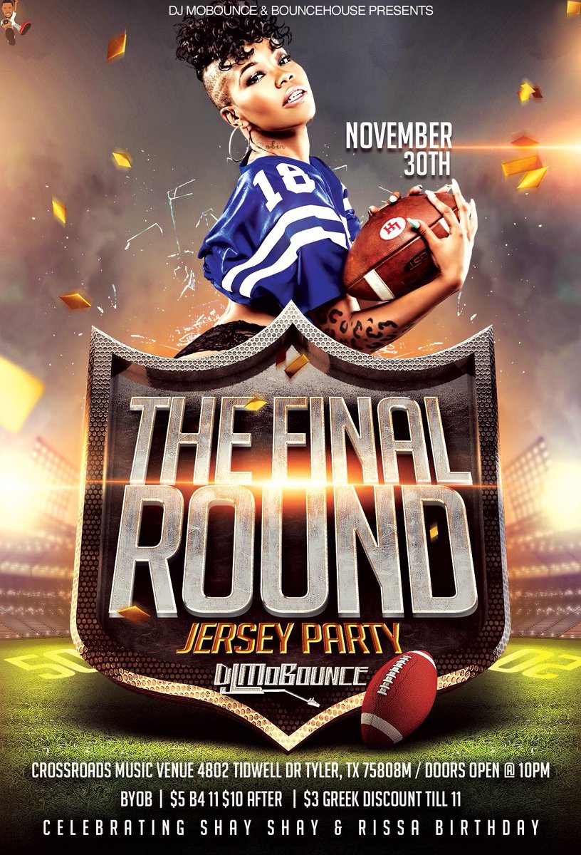 iamdjmobounce's tweet photo. Upcoming November Events:
#KAIOSDAZE
#CollegeMayhem2
#TheFinalRound
Come Witness The Experience #ItsTheBounceHouse https://t.co/ADETUtNtnf