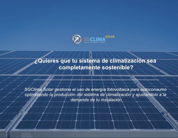 Quieres que tu sistema de climatización sea más sostenible?#sgclima #fotovoltaica #autoconsumo #nzeb