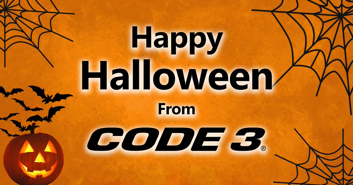 Code3Inc's tweet image. Have a spooky (and safe) Halloween, everyone!
