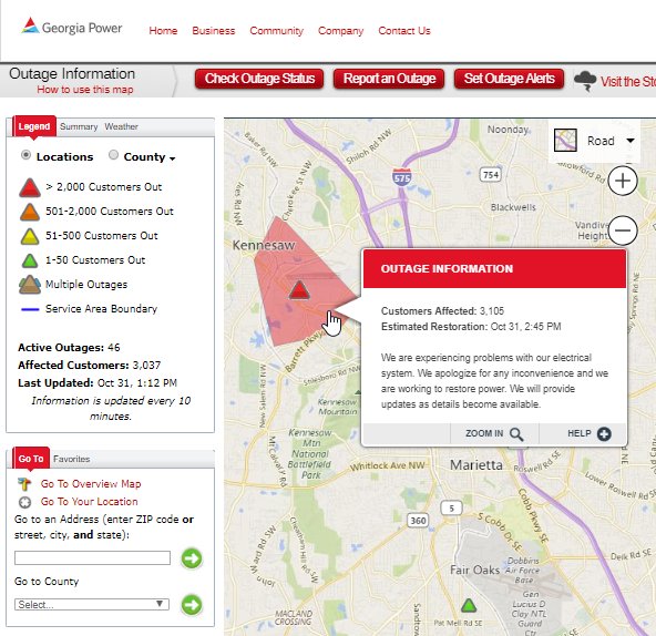 GeorgiaPower's tweet photo. @LaurenPozenWSB @Kennesaw We have a crew en-route with and ERT of 2:45 p.m.  https://t.co/Q1gIGDlLqD https://t.co/1aWeLsVA8s