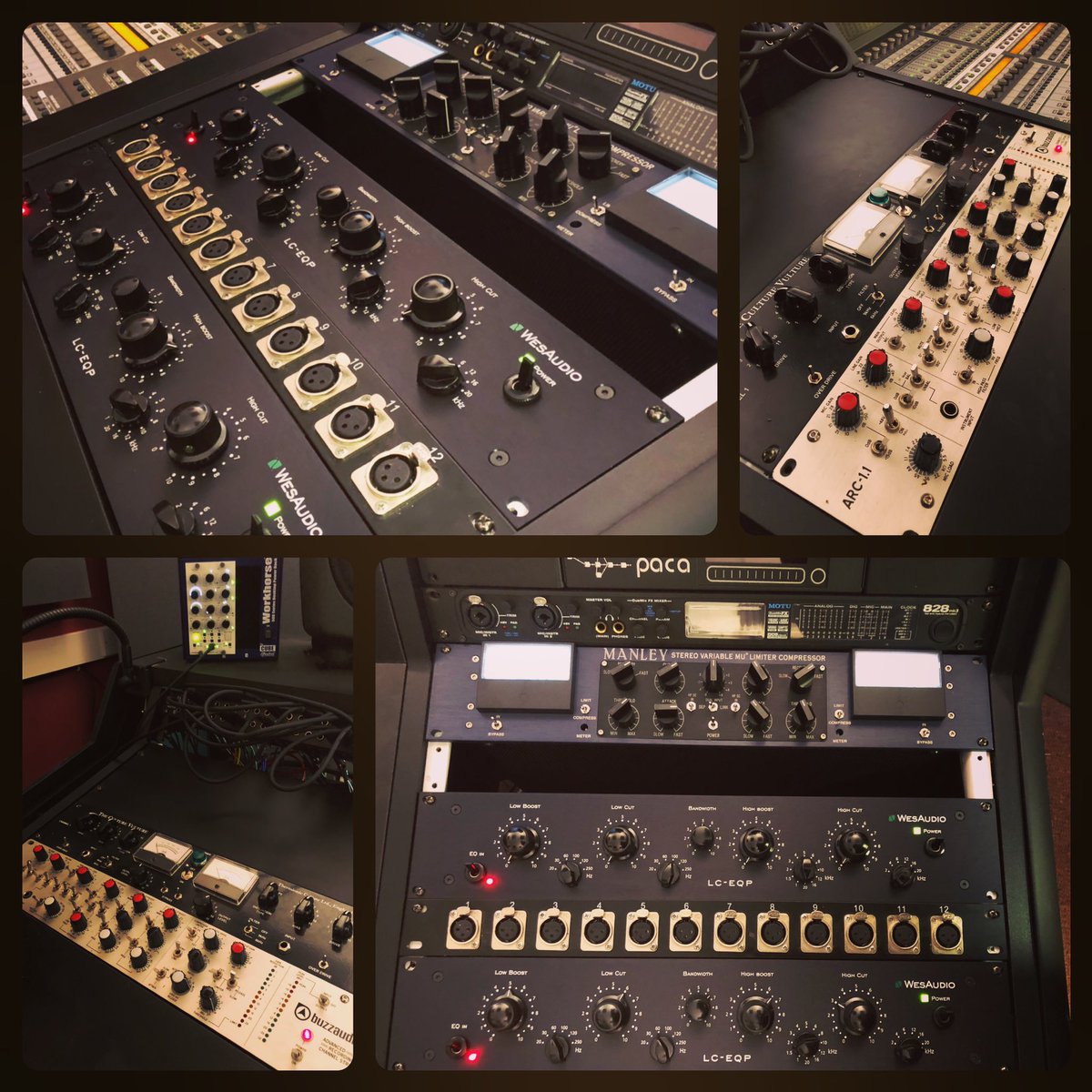 hootstudiosuk's tweet photo. Look at how good all of our new analogue units look in the rack thanks to our friends at @sxproaudio The sound is even better than it looks! AMAZING!! #audiopost #analouge #wesaudio #wesaudiohyperion #manleylabs #buzzaudio #thermionicculture #signalchain #cinema #sounddesign https://t.co/TSxOEs9cUn