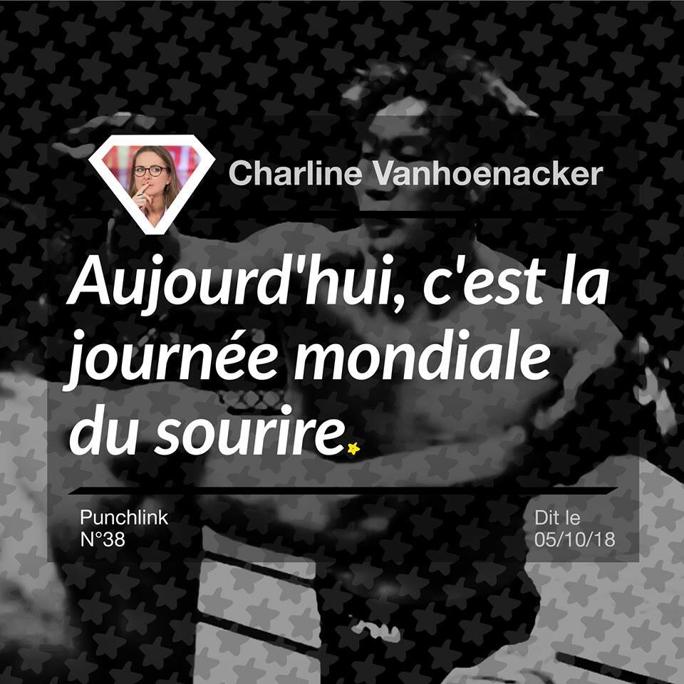 Punchlinr_Fr's tweet photo. La récente #punchlink de la #journaliste @Charlineaparis et de l’#humoriste @alexvizorek dans l’émission #ParJupiter sur @franceinter. #Journée #Mondiale #Sourire #Halloween #Deschamps #Bing. https://t.co/blSe8sqvsm