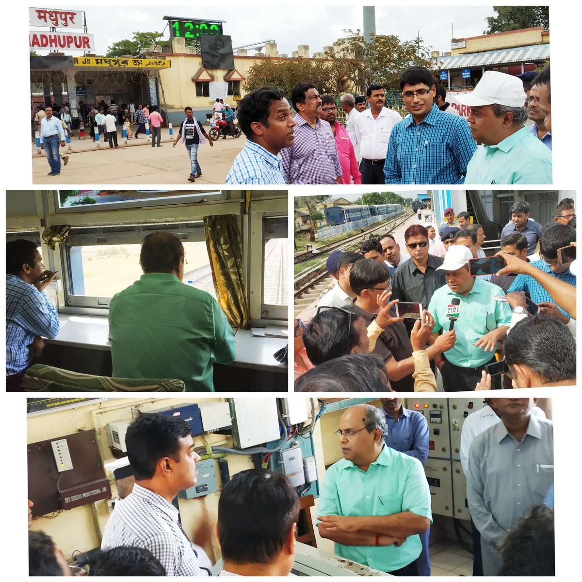 Shri P K Mishra, DRM today conducted W/T Insp. of Asansol-Jhajha section &amp; inspected Chittaranjan, Madhupur, Jasidih, Simultala &amp; Vidyasagar stations. All Developmental Works, FOBs, Cabins, Service Buildings, Passenger Amenity Items &amp; Safety Items were thoroughly checked.