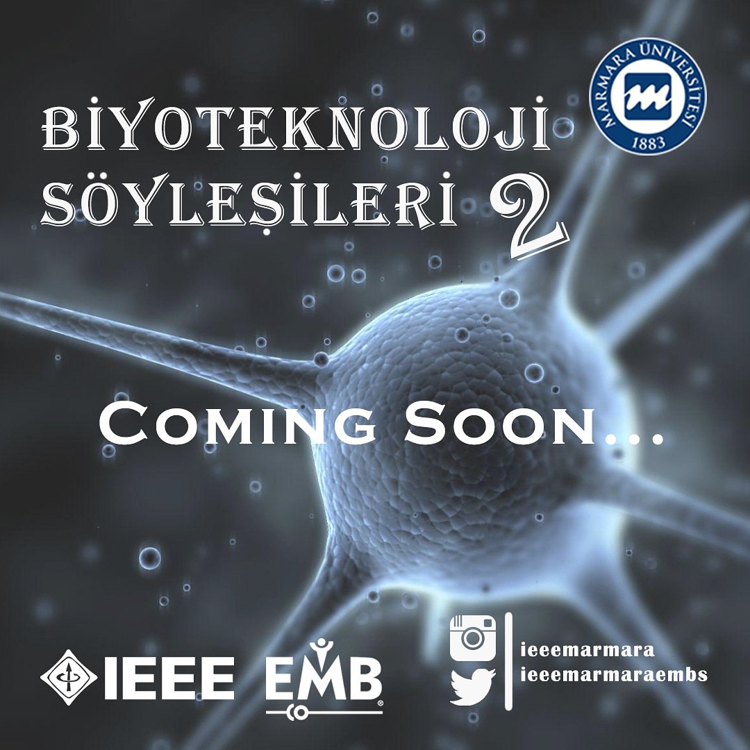 Çok Yakında Biyoteknoloji Söyleşileri etkinliğimizde birlikte olacağız...