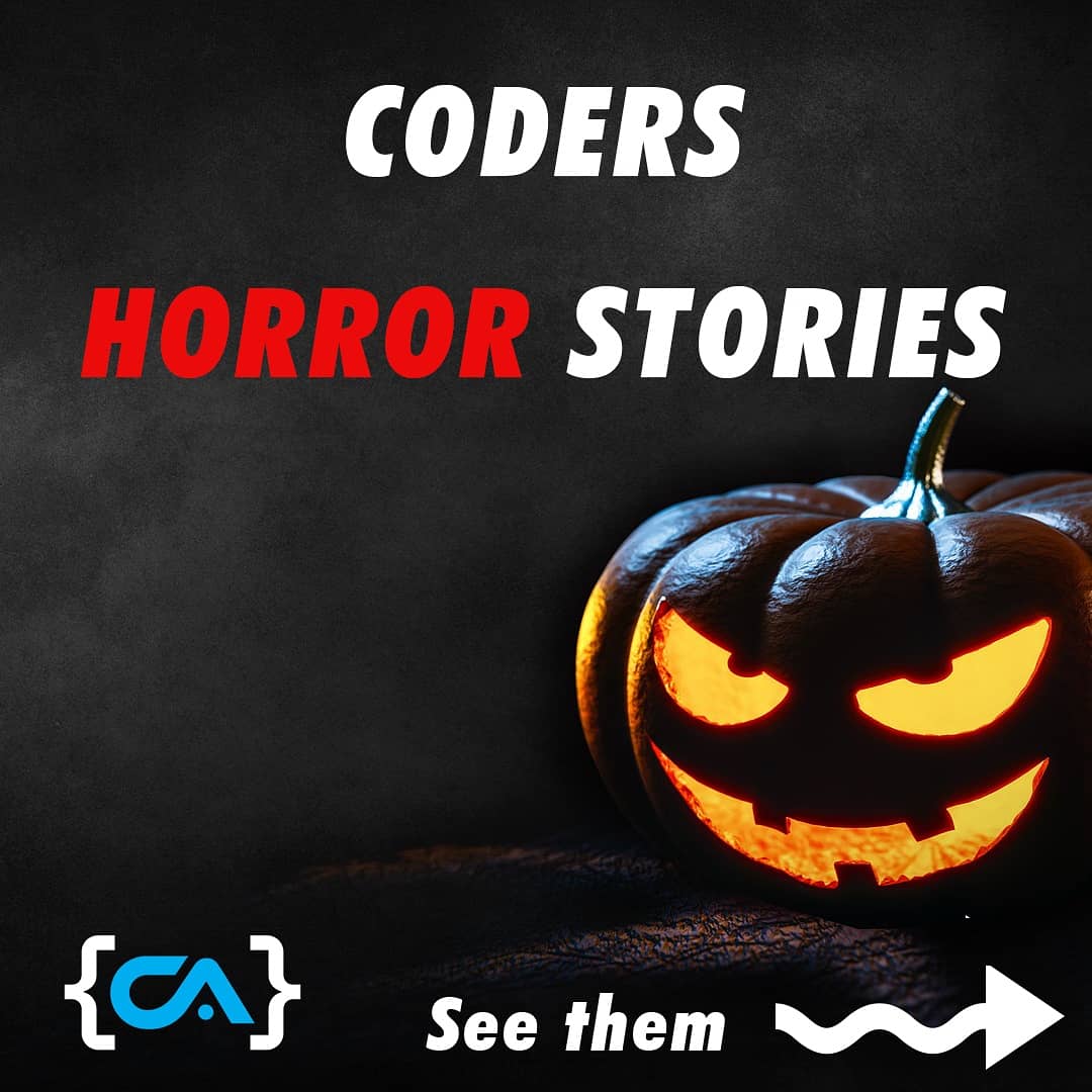 CodingAttitude's tweet image. Happy Halloween! See this coders horror stories....do you have one? 😱😵👻
#Coding #HappyHalloween #codinglife #programmerslife #programming #blockchain #trickortreat