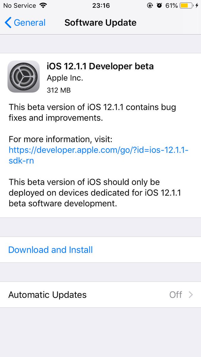 Starkternate's tweet image. #iOS1211DevBeta1  is out!!!