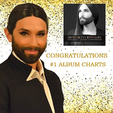 🌹CONGRATULATIONS 🌹 <a href="/ConchitaWurst/">Conchita Wurst</a> + <a href="/viennasymphony/">Wiener Symphoniker</a> to the new number 1 of Austria's TOP40 longplay charts !! We are sooooo happy for you ♥🥂♥spoti.fi/2Q9bErn 🎶amzn.to/2OguomX 
#conchita #conchitawurst #fvwl #fromviennawithlove Thanks to all #theunstoppables