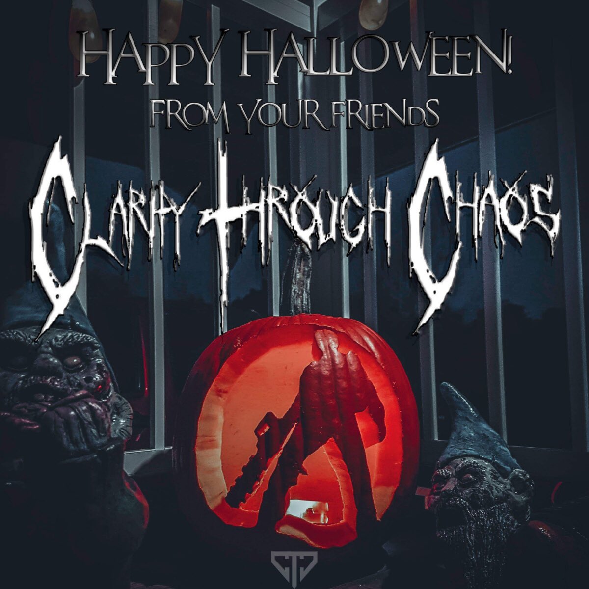 Happy Halloween from CTC!
#claritythroughchaos #ClarityThroughChaos #muskokametal #canadianmetal #ontariometal #happyhalloween #metal #melodicdeathmetal #groovemetal #deathmetal
