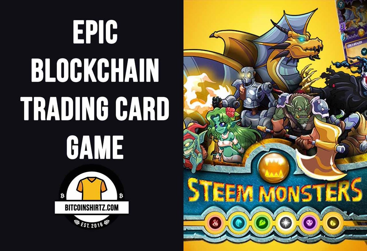 BitcoinShirtz's tweet photo. STEEM Monsters is a badass new game on the #STEEM blockchain! https://t.co/o3Dg8DXrnw https://t.co/EkkKk6kqvD