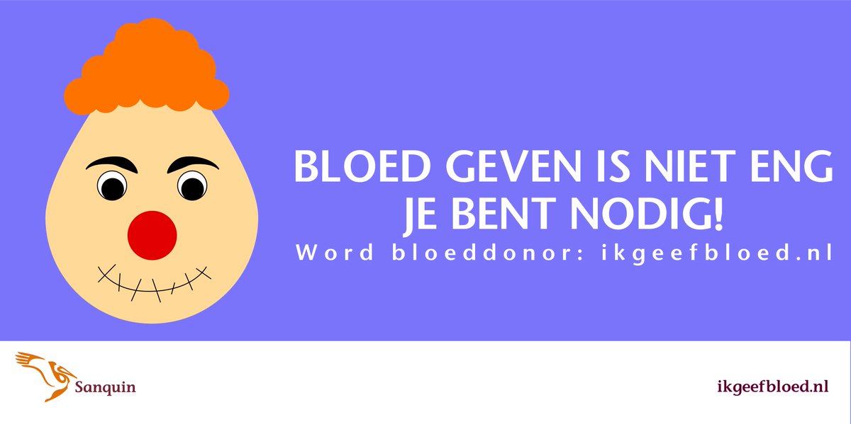 Angstaanjagend hoe hard we nieuwe donors nodig hebben! 
Daarom nog één keer een Halloween shout out naar onze volgers: sharing is caring.
Meld je nu aan op ikgeefboed.nl 
#Sanquin #bloedisleven #bloedbank #bloeddonors #halloween #sharingiscaring