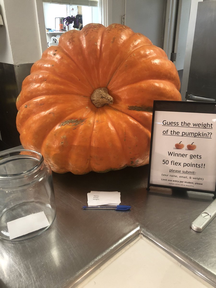 TheBonLC's tweet photo. Only a couple more hours to guess the weight on our giant pumpkin courtesy of Polar Farms! https://t.co/qXT9EERSvr