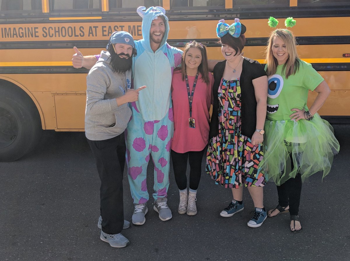 Our kindergarten teachers dressed like a team today and took their classes to the assisted living facility down the road. <a href="/Lions/">Detroit Lions</a> <a href="/ImagineEastMesa/">Imagine East Mesa</a>
#proudcoach
#OnePride 
#monstersinc
#HappyHalloween2018