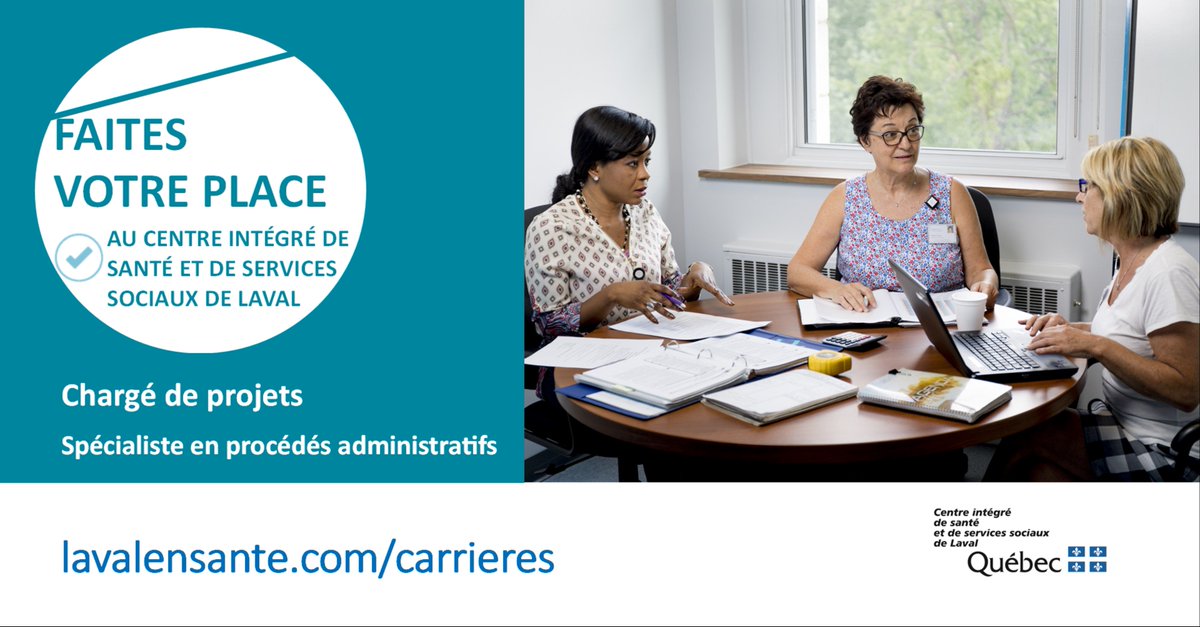 Cisss De Laval On Twitter Offre D Emploi Nous Sommes A La Recherche De Candidatures De Charge De Projet Specialiste En Procedes Administratifs La Personne En Poste Soutiendra Differentes Directions En Coordonnant