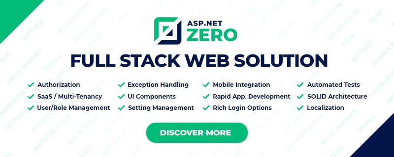 aspnetzero's tweet image. ASPNET ZERO provides most common features those are needed by a modern web application! aspnetzero.com/?ref=twtad