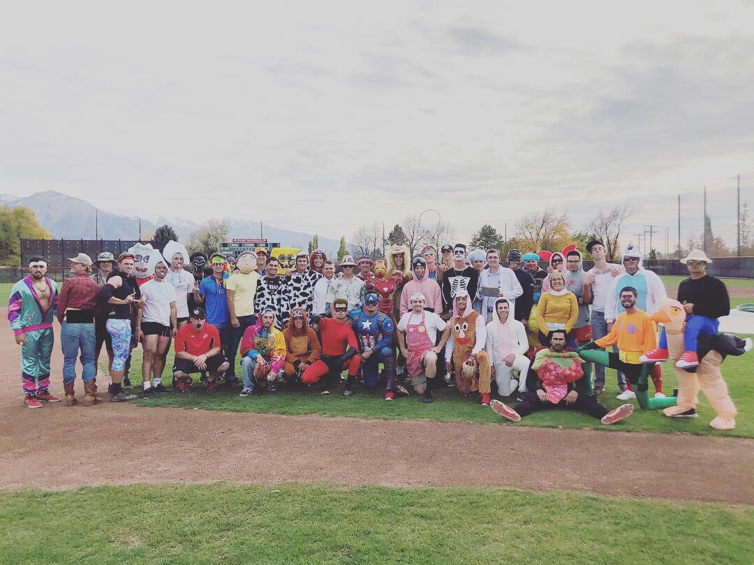 utahbaseball's tweet photo. Halloween practice was... entertaining! 🤡👻 https://t.co/f7h9LqvVmO