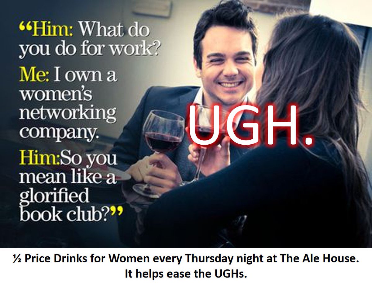 NO Karaoke tonight! It'll be next week, Thurs. Nov 8th and the ONLY karaoke night this month. Meanwhile,
1/2 Price drinks for the ladies, every Thursday night at The Ale House.

11th &amp; Willow
#Hoboken 
#HobokenBars
#LadiesNight 
#GirlPower
<a href="/HoboHappyHours/">Hoboken Happy Hours</a>