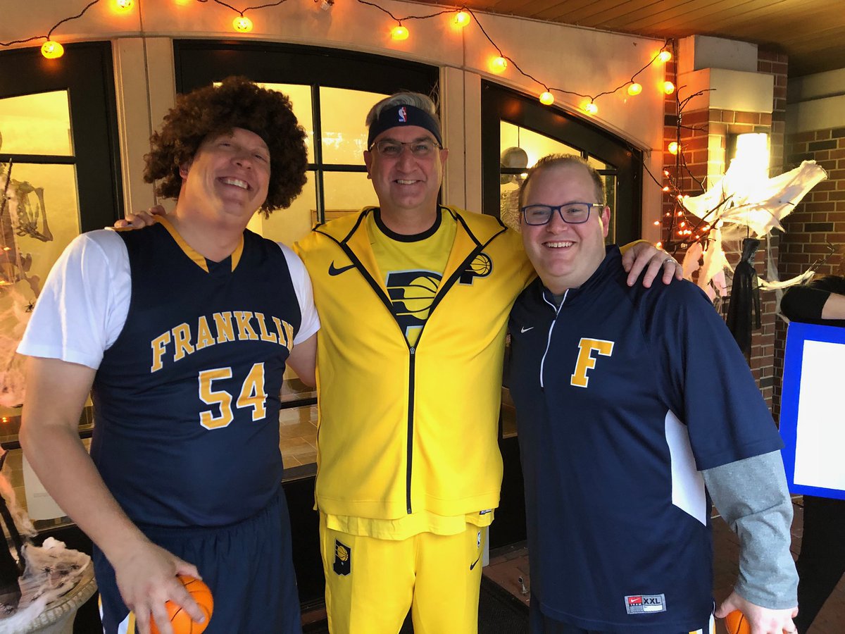 grizalumni's tweet photo. Check out these #GrizAlumni with a #HanoverAlum. π Brad Rateike β02, Governor Holcomb and Luke Bosso β08 celebrate Halloween at the Governorβs residence. #halloween #alumni https://t.co/KbaJ6IoTlD