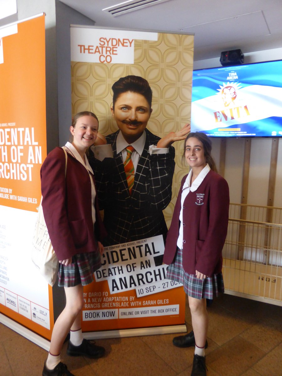 BrigidineStIves's tweet photo. Last week Year 10 Drama attended the critically acclaimed and hilarious Sydney Theatre Company production of Accidental Death of an Anarchist.

It was the first time anywhere that this world-famous play had been performed by an all female cast with a female director! https://t.co/UQ8OxKYQkb
