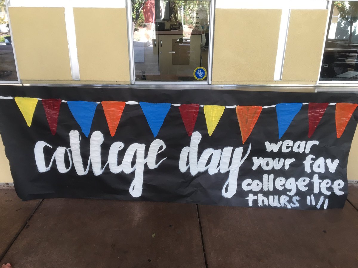 College applications open tomorrow!! Wear your favorite college T-shirt to support all your seniors!