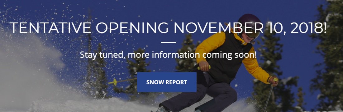 We've been working hard to open as soon as possible, however we need more time with colder temps &amp; snowmaking for the best early season conditions possible, our tentative opening is now Sat. Nov. 10th. Keep an eye on our snow report for updates- ow.ly/Stoc30mrXtv #skiclose