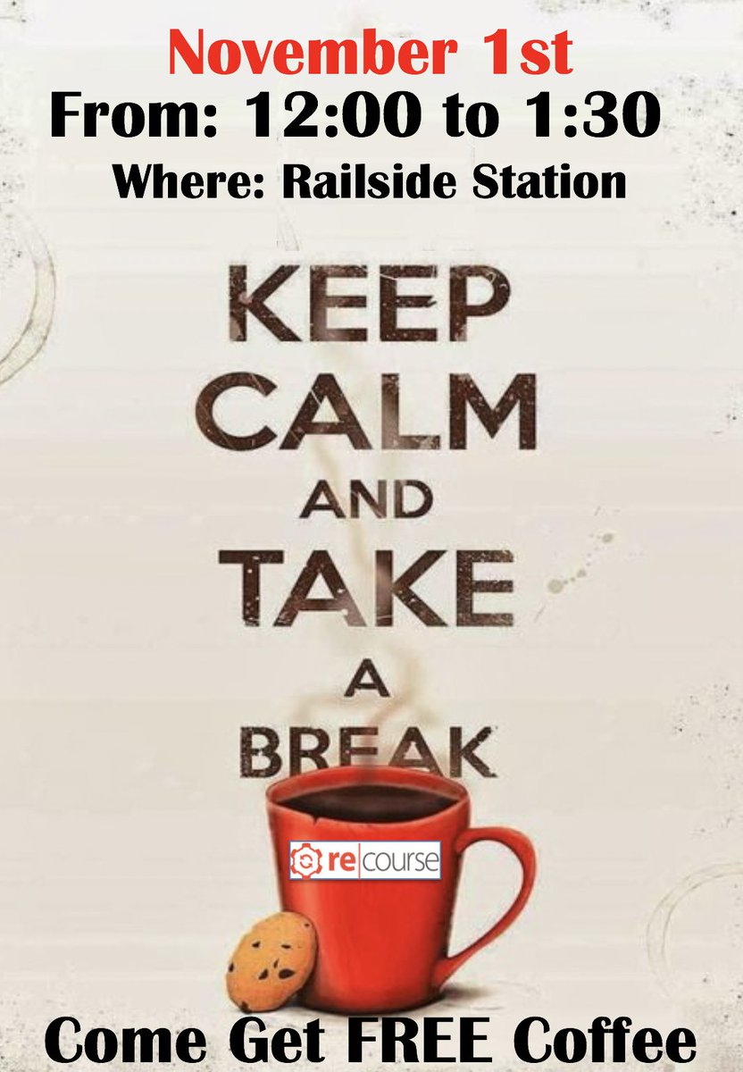 MEERCatPurdue's tweet photo. Hey Boilermakers and Purdue faculty! Come on down to the Railside Station in ME tomorrow at noon for a coffee break on us! https://t.co/qHUhZQmfmt
