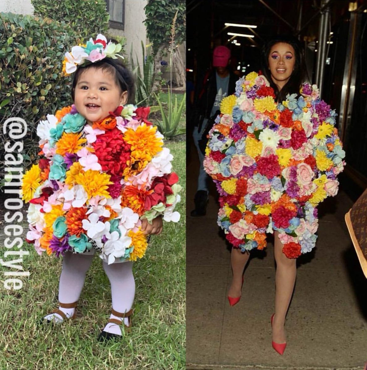 cardi b floral jacket