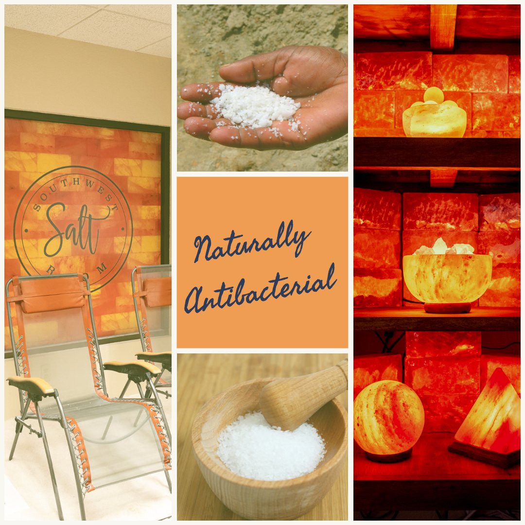 SWSaltRoom's tweet image. Salt is great at absorbing water, dust, dirt etc. Did you know that it is also naturally antibacterial? With the amount of salt that we have all over our floors, and the amount that gets charged and pumped into the rooms, it makes our rooms absolutely sterile! More so than...
